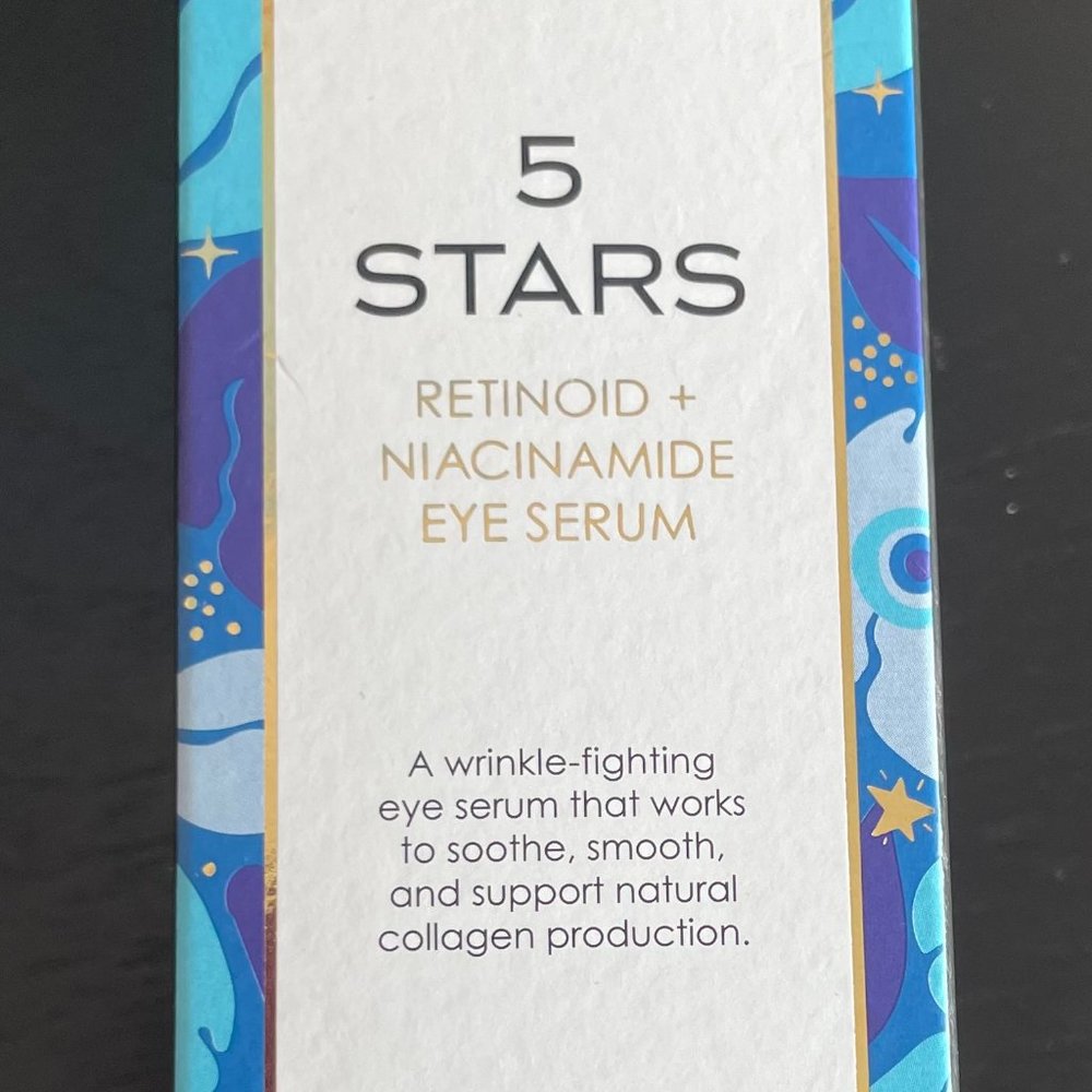 Sunday Riley 5 Stars Retinoid and Niacinamide Eye Serum, 0.5 fl oz, new